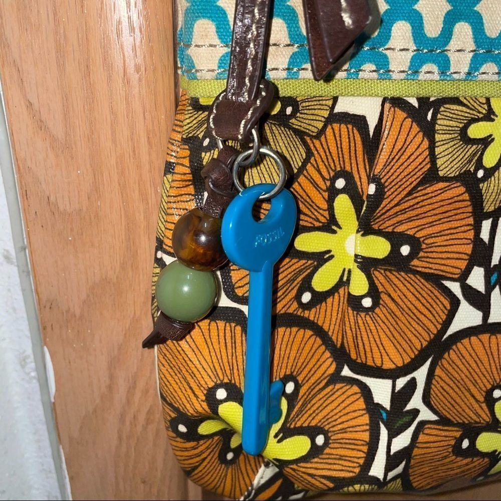 FOSSIL coated canvas crossbody bag poppy - Picture 3 of 6